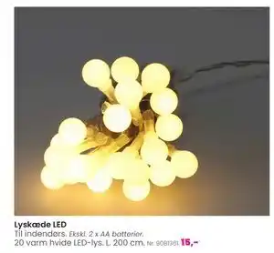 Hi five Lyskæde LED, DKK 15 tilbud