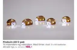 Hi five Pindsvin LED 5-pak, DKK 150 tilbud