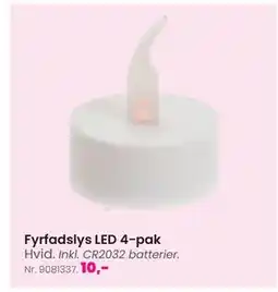 Hi five Fyrfadslys LED 4-pak, DKK 10 tilbud