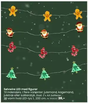 Hi five Sølvwire LED med figurer, DKK 20 tilbud