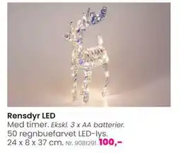 Hi five Rensdyr LED, DKK 100 tilbud