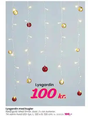 Hi five Lysgardin med kugler, DKK 100 tilbud