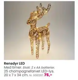 Hi five Rensdyr LED, DKK 75 tilbud