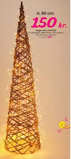 Hi five Kegle varm hvid LED, DKK 150 tilbud