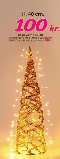 Hi five Kegle varm hvid LED, DKK 100 tilbud