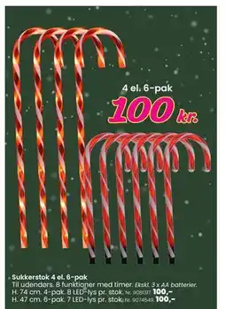 Hi five Sukkerstok 4 el. 6-pak, DKK 100 tilbud