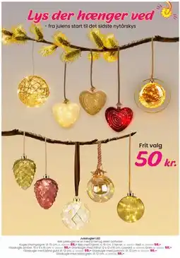 Hi five Julekugler LED, DKK 50 tilbud