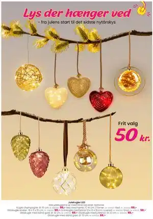 Hi five Julekugler LED, DKK 50 tilbud