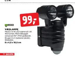 jem & fix Garden Væglampe tilbud