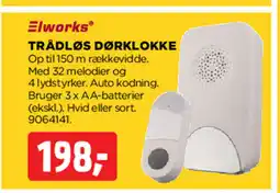 jem & fix Elworks Trådløs Dørklokke tilbud