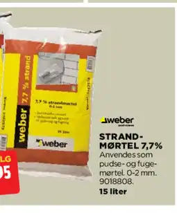 jem & fix Weber Strand- Mørtel 7,7% tilbud