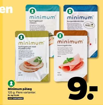 Netto Minimum pålæg tilbud