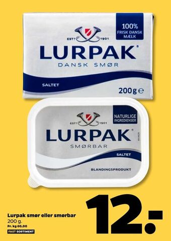 Netto Lurpak smør eller smørbar tilbud