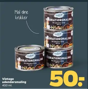 Netto Vintage udendørsmaling tilbud