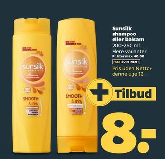 Netto Sunsilk shampoo eller balsam tilbud