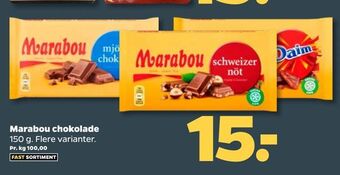 Netto Marabou chokolade tilbud