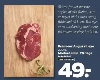 Netto Premieur Angus ribeye tilbud