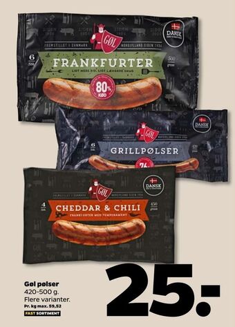 Netto Gøl pølser tilbud