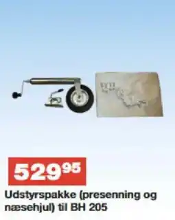 Bauhaus Udstyrspakke (presenning og næsehjul) til BH 205 tilbud