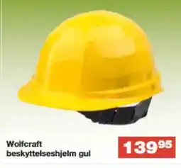 Bauhaus Wolfcraft beskyttelseshjelm gul tilbud