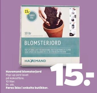 Netto Havemand blomsterjord tilbud