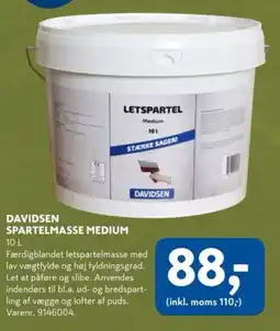 Davidsen DAVIDSEN spartelmasse medium tilbud