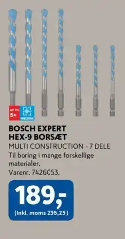 Davidsen BOSCH Expert hex-9 borsæt tilbud