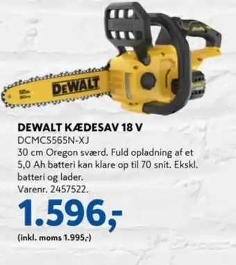 Davidsen DEWALT Kædesav 18 V tilbud