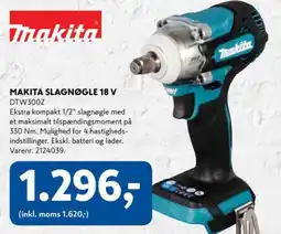 Davidsen Makita slagnøgle 18 v tilbud