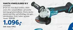 Davidsen Makita vinkelsliber 18 V tilbud