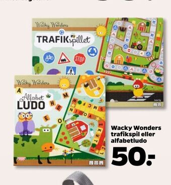 Wacky Wonders trafikspil eller alfabetludo