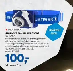 Davidsen Ledlenser pandelampe SE03 tilbud