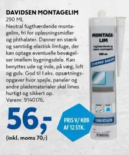 Davidsen DAVIDSEN Montagelim tilbud