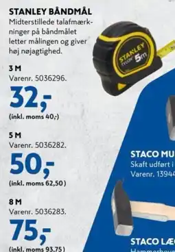 Davidsen STANLEY Båndmål tilbud