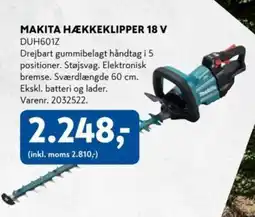 Davidsen Makita hækkeklipper 18 v tilbud