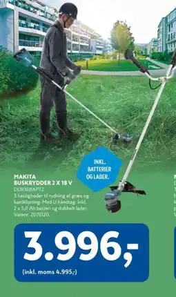 Davidsen Makita Buskrydder 2 x 18 v tilbud
