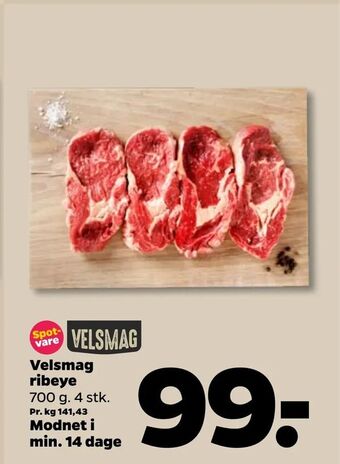 Netto Velsmag ribeye tilbud