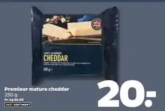 Netto Premieur mature cheddar tilbud