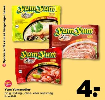 Netto Yum Yum nudler tilbud