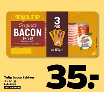 Netto Tulip bacon i skiver tilbud