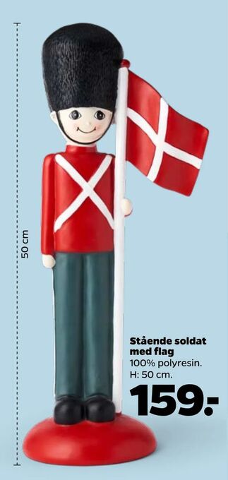 Netto Stående soldat med flag tilbud