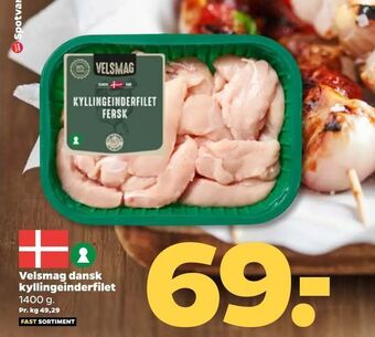 Netto Velsmag dansk kyllingeinderfilet tilbud