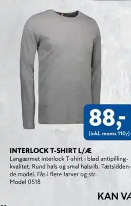 Davidsen Interlock T-shirt l/æ tilbud