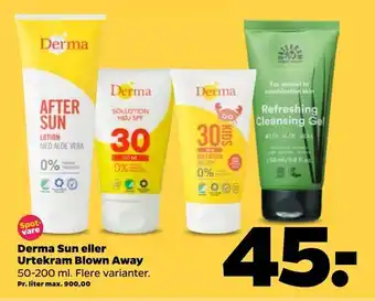 Netto Derma Sun eller Urtekram Blown Away tilbud