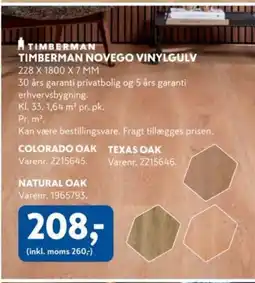 Davidsen Timberman Novego vinylgulv tilbud