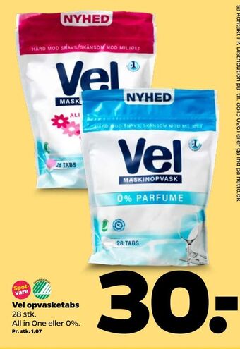 Netto Vel opvasketabs tilbud