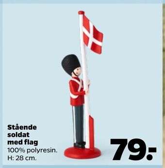 Netto Stående soldat med flag tilbud