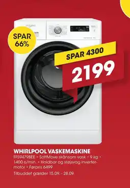 Punkt1 Whirlpool Vaskemaskine tilbud