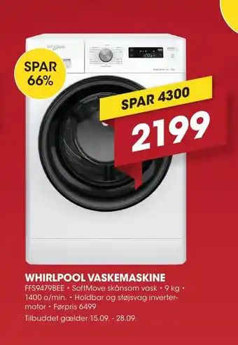 Punkt1 Whirlpool Vaskemaskine tilbud