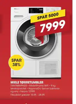 Punkt1 Miele Tørretumbler tilbud